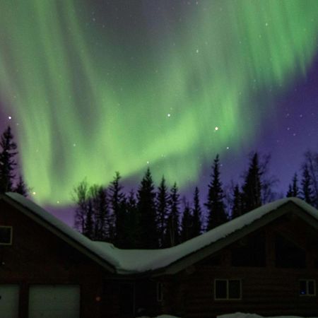 Riverside Log Cabin On-Site Aurora Viewing! North Pole Ngoại thất bức ảnh