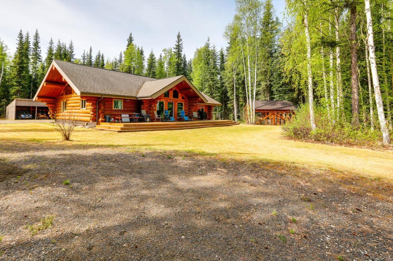 Riverside Log Cabin On-Site Aurora Viewing! North Pole Ngoại thất bức ảnh